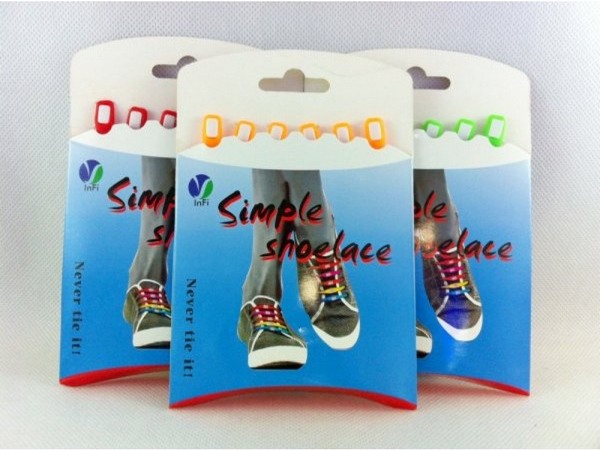 Simple Shoelace, Silikoniset Kengännauhat, 6kpl, keltainen